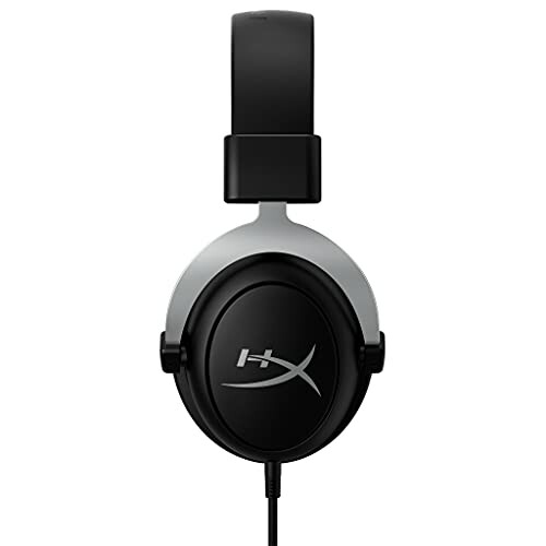 HyperX gaming headset with black and silver design