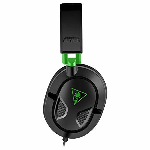 Turtle Beach gaming headset in black with green accents.